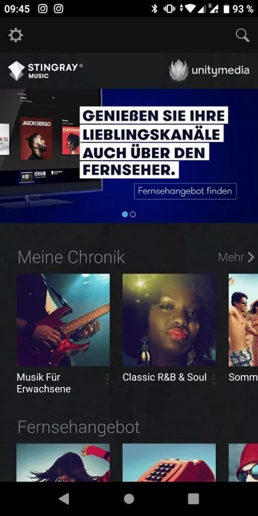 Stingray App ergänzt das Angebot von Stingray Music im Kabelnetz der Unitymedia