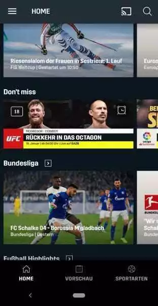 DAZN auf TV