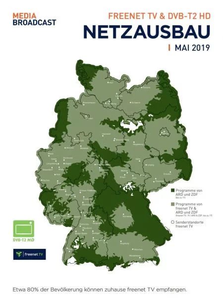 Freenet TV Ausbaustand