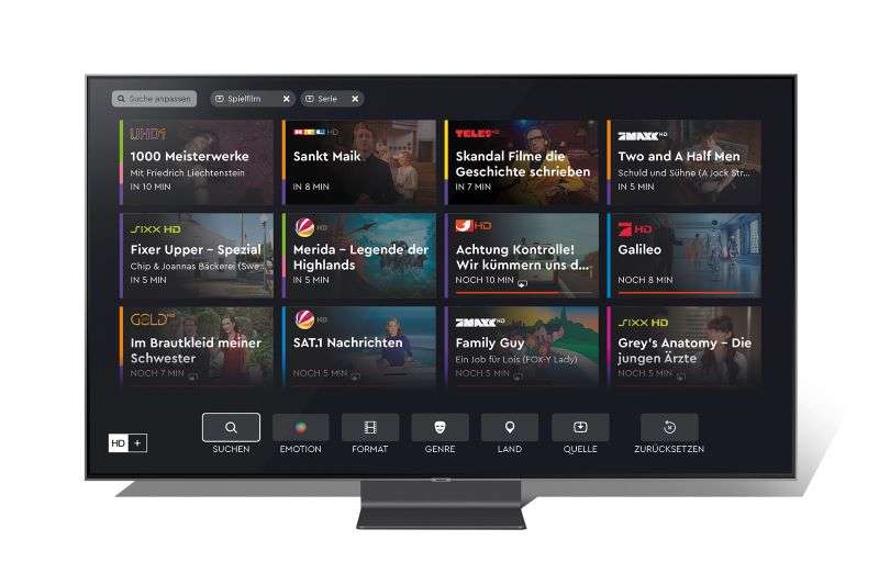 Kabelfernsehen Alternative Samsung HD+ integriert