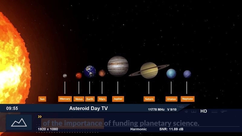 Asteroid Day TV Astra