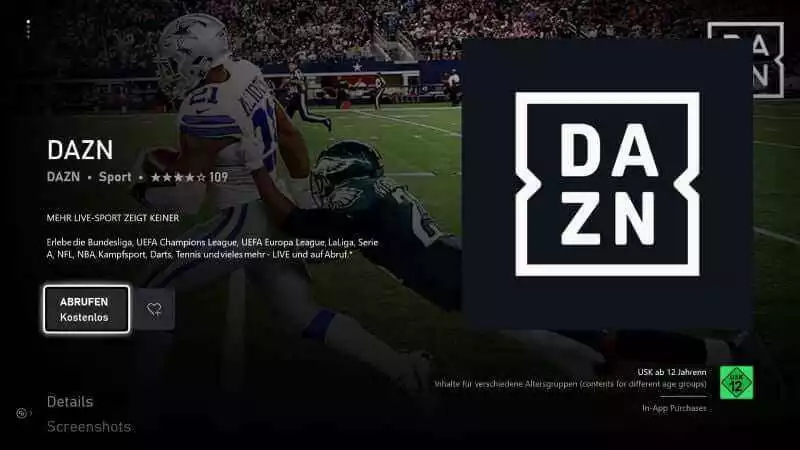 DAZN Xbox