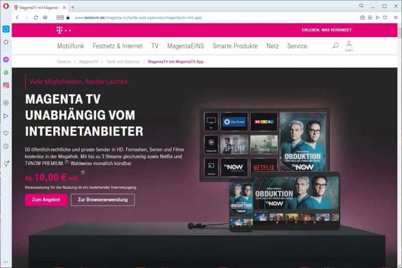 Magenta TV unabhängig vom Internetanbieter