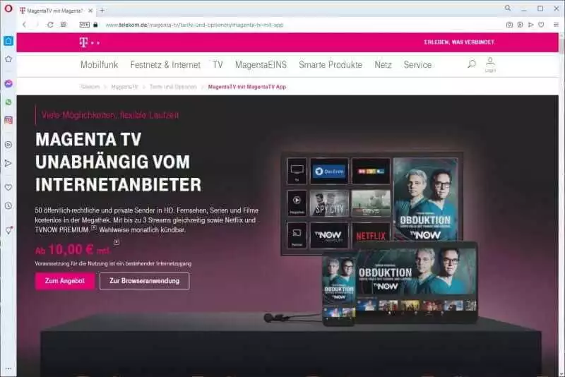 Magenta TV unabhängig vom Internetanbieter