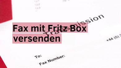 Fax mit Fritz Box