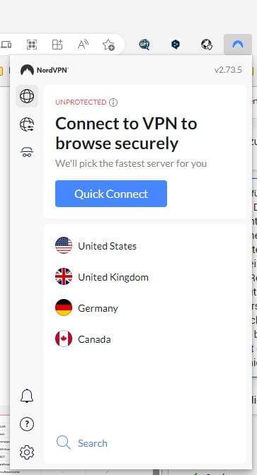 NordVPN Chrome Extension