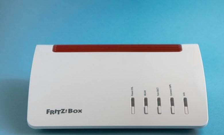 fritzbox info leuchtet rot