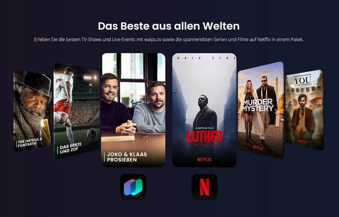 Screenshot waipu.tv Netflix