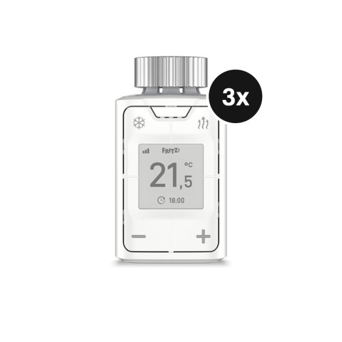 AVM FRITZ! FRITZ!Smart Thermo 302 - Heizkörperthermostat - 3er-Set