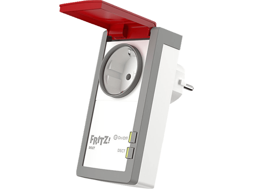 FRITZ! FRITZ!DECT 210 Smart Home Steckdose, Rot/Weiß