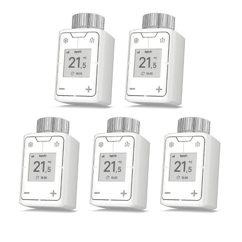 FRITZ!Smart Thermo 302 Heizkörperregler für AVM FRITZ!Box weiß, 5er Pack 5C51-00T_5ER