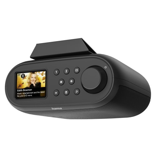HAMA Digitalradio (DAB+) "DAB-Radio (mit Bluetooth, Digitalradio, FM/DAB plus, Radiowecker)", schwarz
