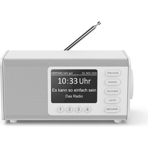 Hama Digitalradio DR1000DE Weiß DAB+ Radio