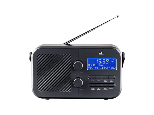 OK. ORD 220 Digitalradio, Digital, DAB, DAB+, FM, Schwarz
