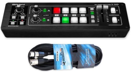 Roland Video Switcher V-1HD+ HD Plus mit XLR-Kabel v1hdplus-xlr