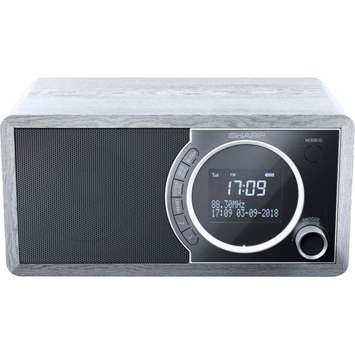 SHARP Digitalradio (DAB+) "DR-450", grau, B:23,4cm H:11,7cm T:14,5cm, Radios