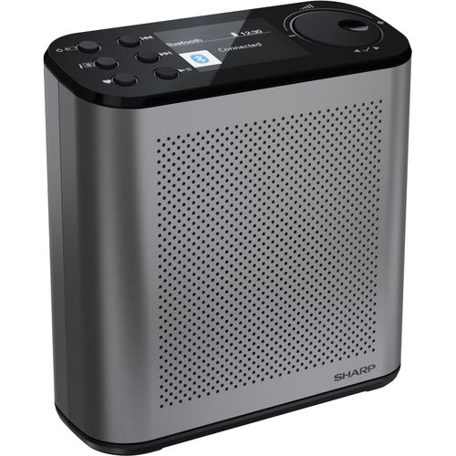 SHARP Digitalradio (DAB+) "DR-P530(GY)", grau, B:14,5cm H:15cm T:6,9cm, Radios, Digitalradio (DAB+)